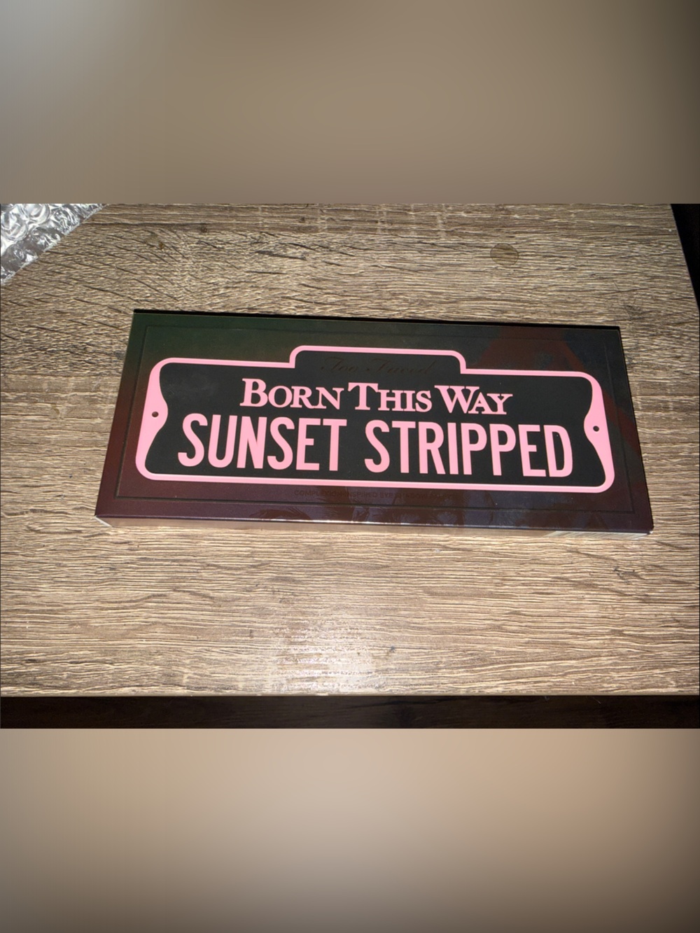 Too Faced Born This Way Sunset Stripped Palette - Pink on Black